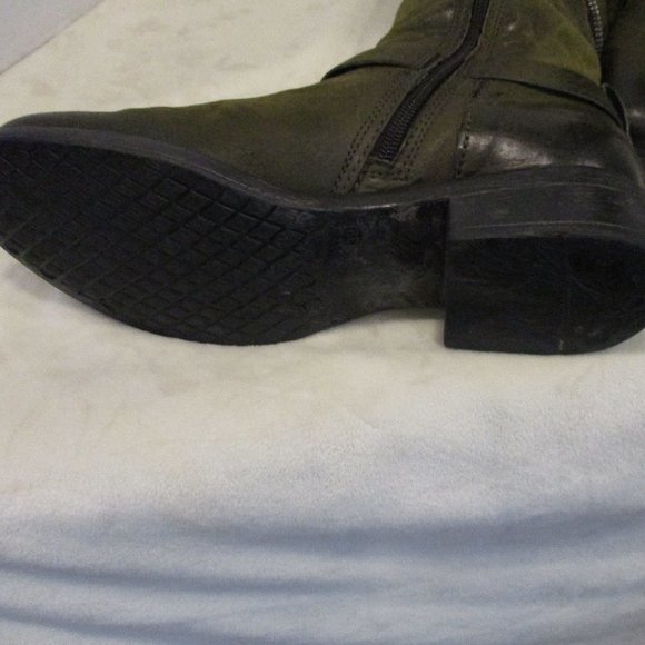 MJUS Tall Army Green Boots Size 39 UK US 8.5 - Picture 8 of 8